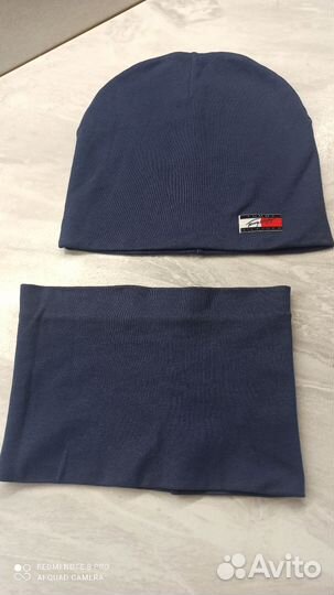 Шапка и снуд для мальчика демисезонная