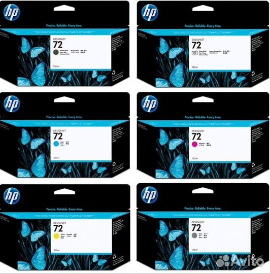 Оригинальные картриджи hp 72