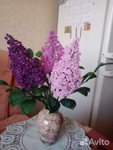 Сирень из бисера