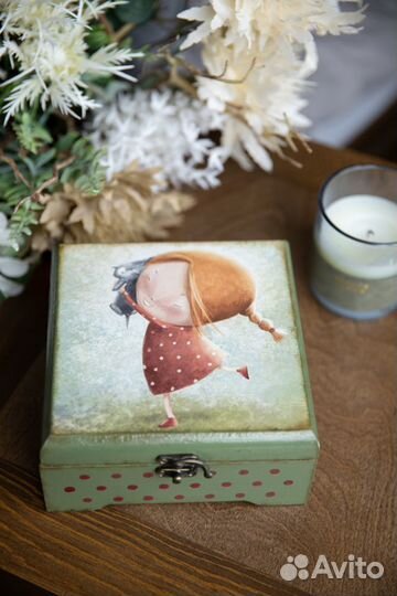 Шкатулка. декупаж. Ручная работа