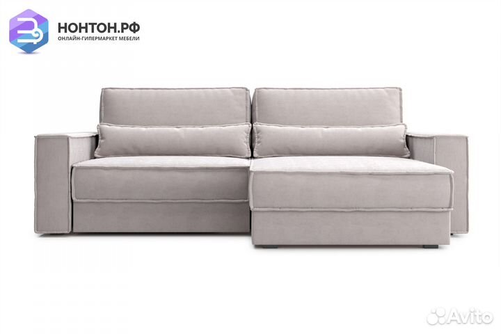 Диван угловой тик-так Сохо бежевый