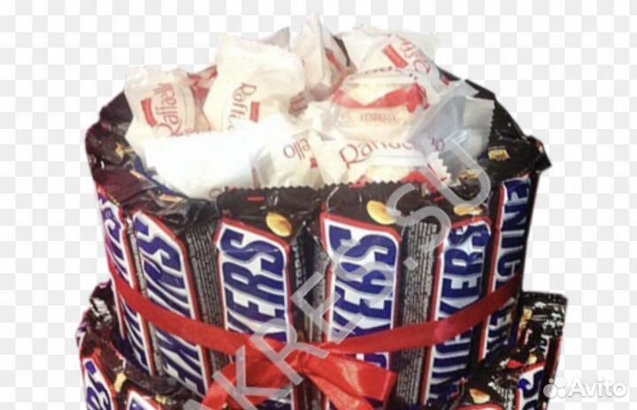 Торт из киндеров и сниерсов