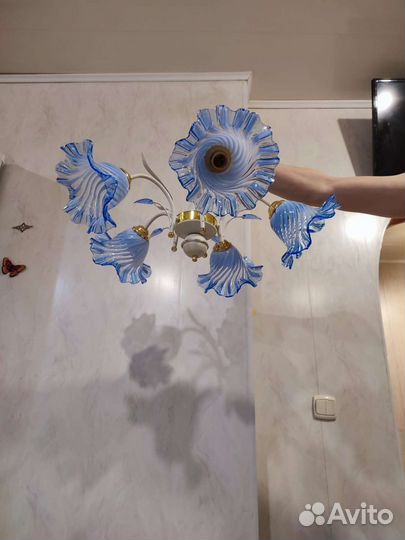 Люстра потолочная бу