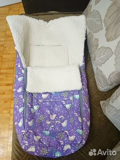 Зимний конверт в коляску