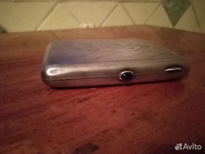 Портсигар серебряный