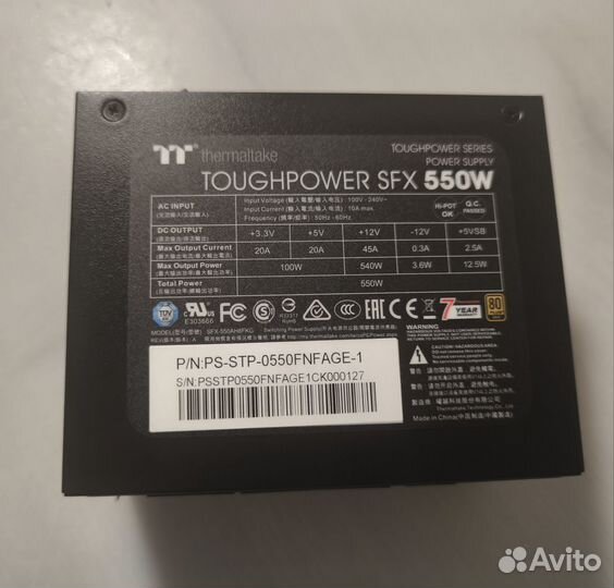 Блок питания Thermaltake Toughpower SFX 550W 80+