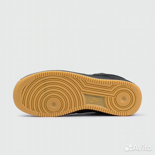 Кроссовки Nike Air Force 1 Low Black / Gum