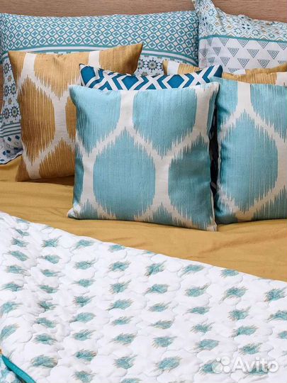 2 Шторы готовые200x280 см+2подушки, новые