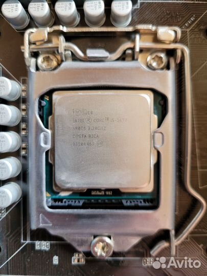 Материнская плата с процессором i5 3470 и памятью