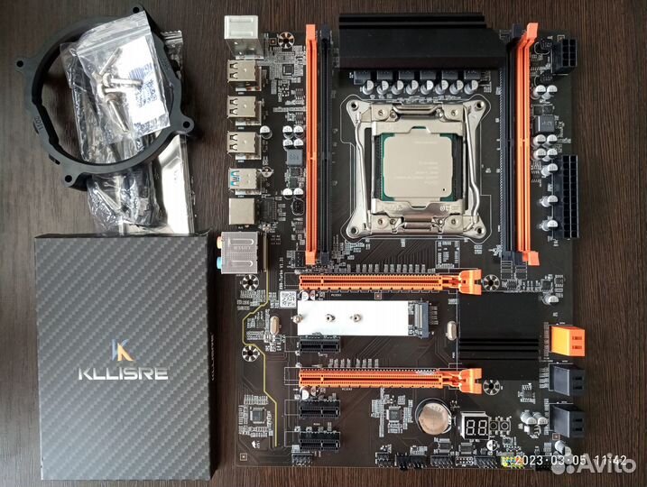 Комплект x99 intel 6 ядер 12 потоков DDR4 16gb