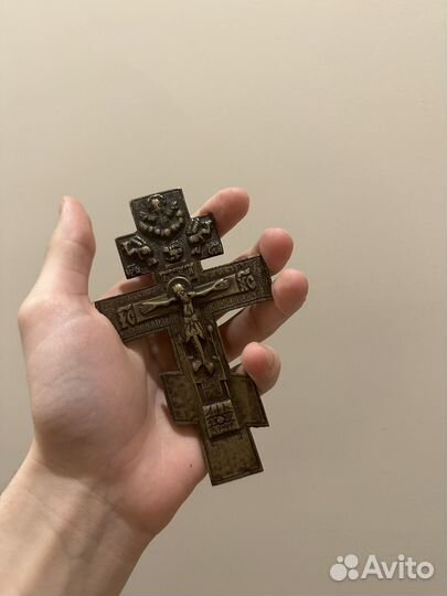 Крест Распятие Христово 19 век Российская империя