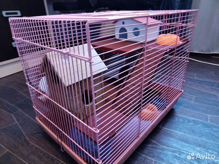 Клетка для хомяков двухъярусная