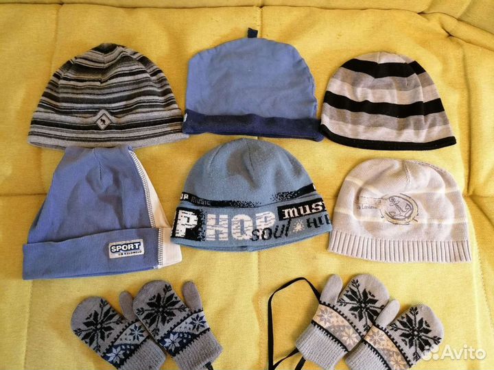 Шапки шлемы 2-4 года весна