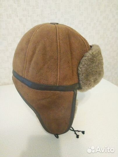 Зимняя шапка-ушанка, натуральный мех