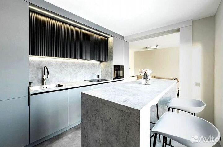 Кухонный гарнитур в современном стиле на заказ