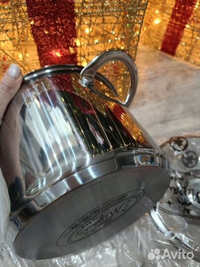 Кастрюля с толстым дном 3,5 л новая