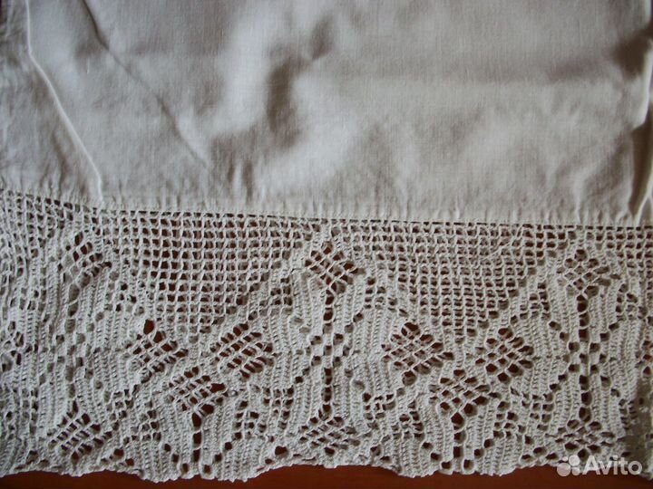 Винтаж. Ажурная вышивка на ткани