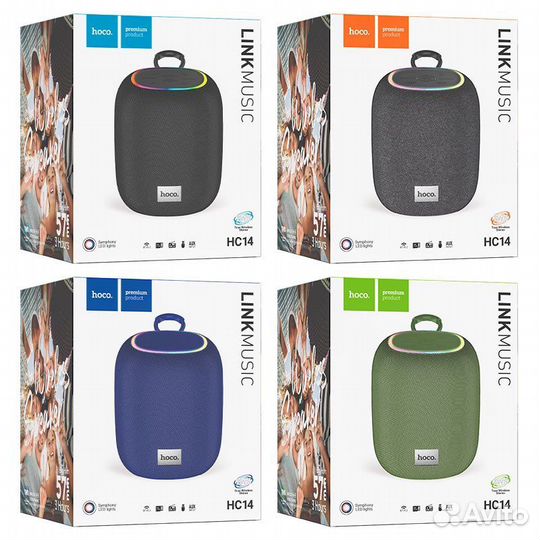 Беспроводная колонка Hoco HC14 черный/серый