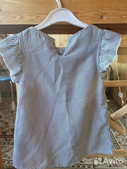 Блузка рубашка для девочки 116