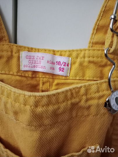 Джинсовый сарафан для девочки 86 92