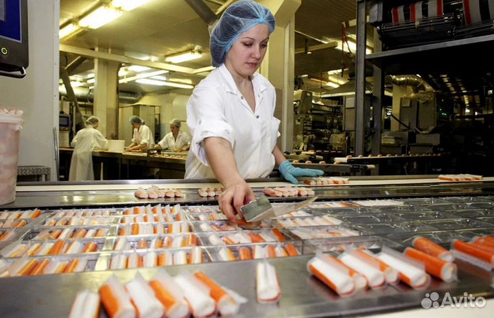 Упаковщица /к морепродуктов -Москва Вахта с жильём