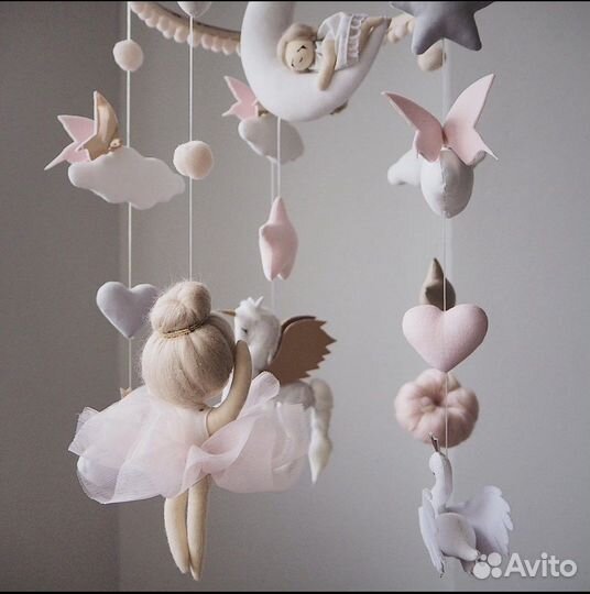 Мобиль на кроватку littleboodecor