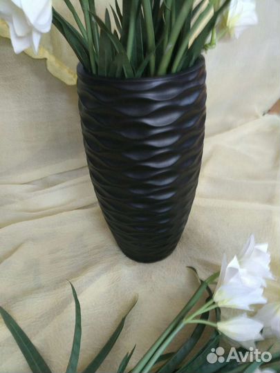 Кашпо -Ваза h- 45 см, лилии, пионы