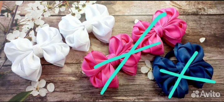 Банты,Ободки,Заколки и Повязки ручной работы