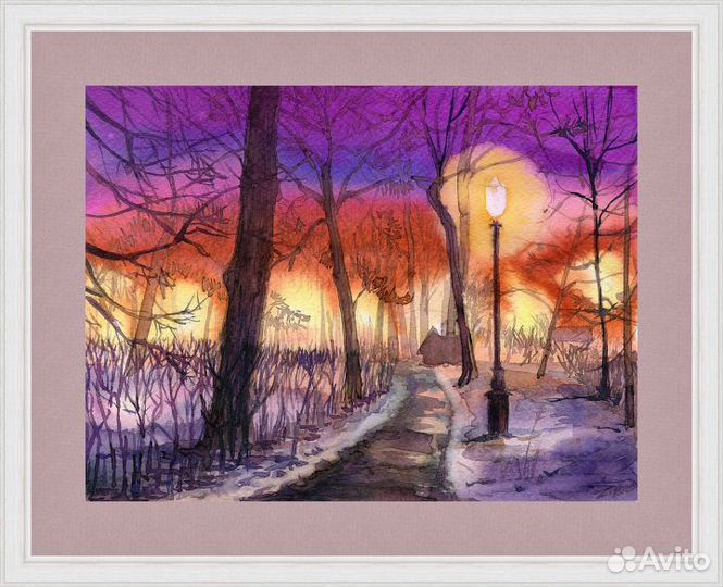 Картина акварель 