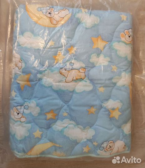 Одеяло детское новое 110/140 см