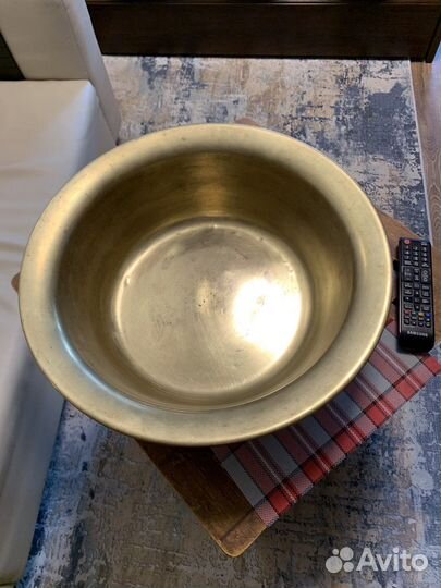 Латунный таз для варенья