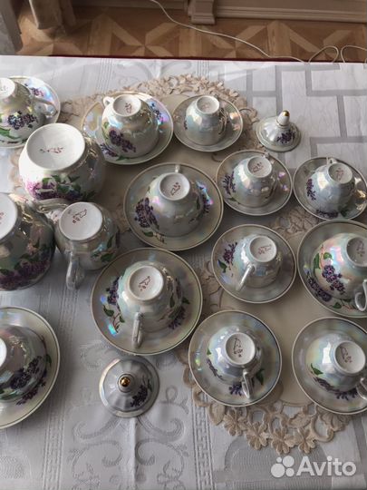 Чайный сервиз Дулево СССР сирень