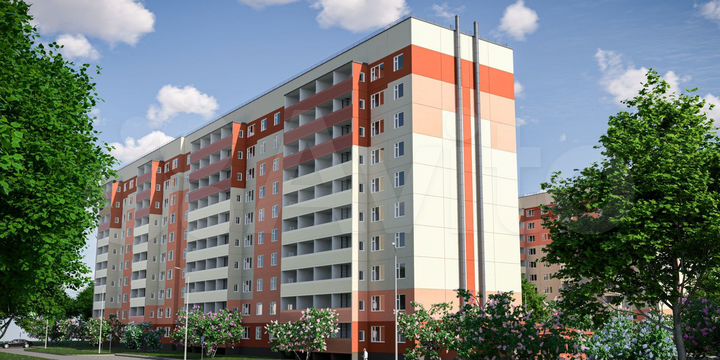 2-к. квартира, 55,7 м², 1/10 эт.