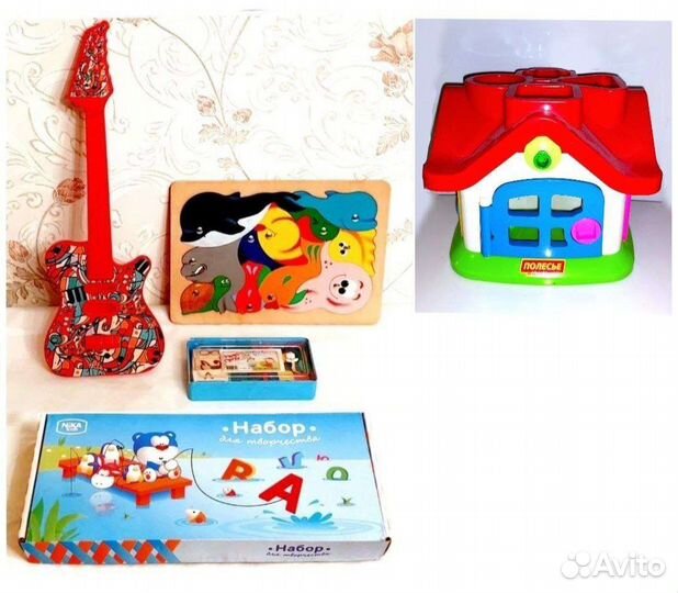 Гитара, пазлы, 