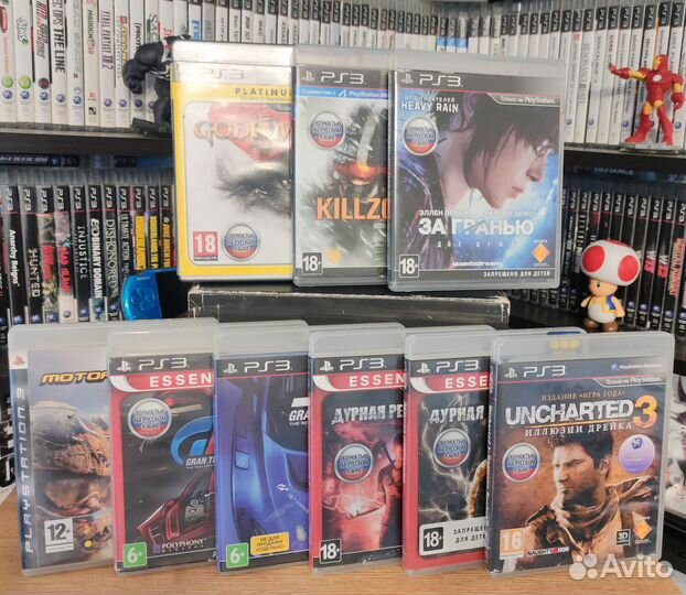 Диски PS3, эксклюзивы, Uncharted, GoW, Killzone