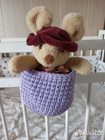 Подвесная корзина-органайзер в кроватку