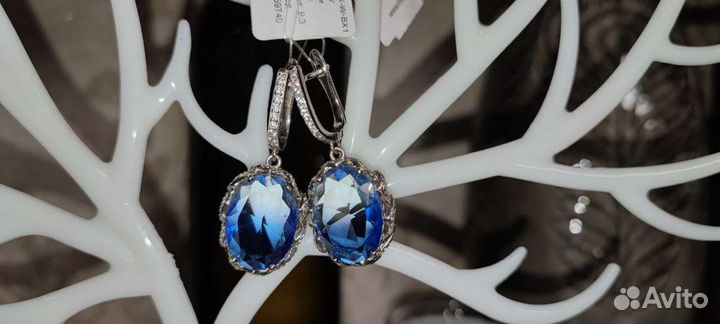 Серебряные серьги новые