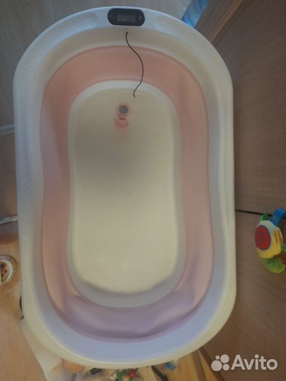 Ванночка для купания складная с термометром