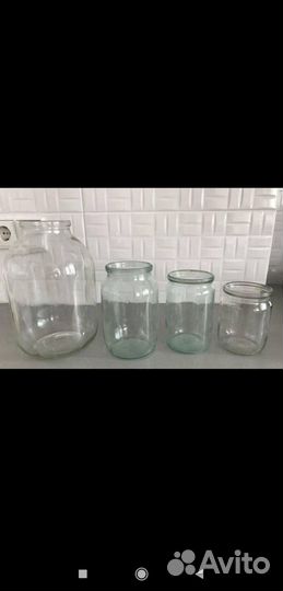 0.5л, 1л, 2л, 3 л, Банка стеклянная для закатки