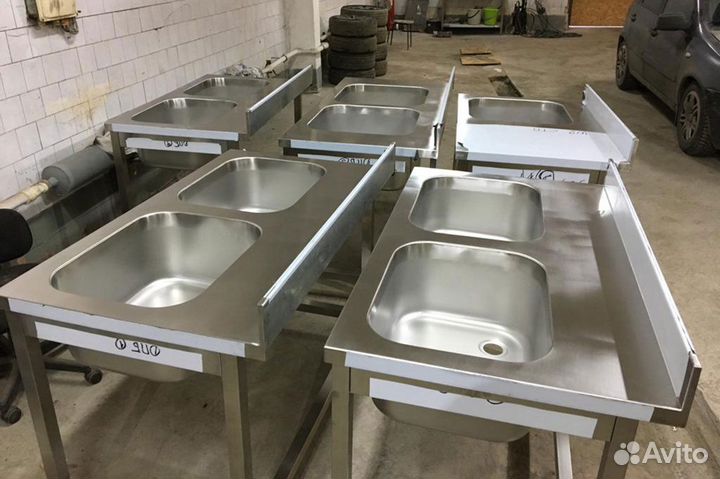 Мойка двойная из нержавеющей стали нержавейка