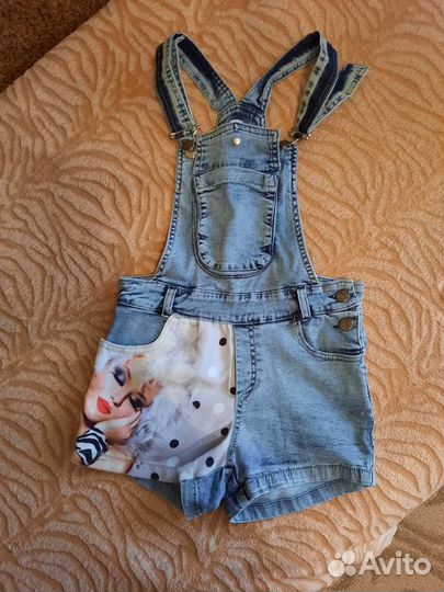 Джинсовый комбинезон для девочки