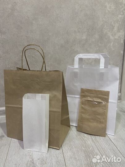 Бумажные пакеты, дой-пак с зип