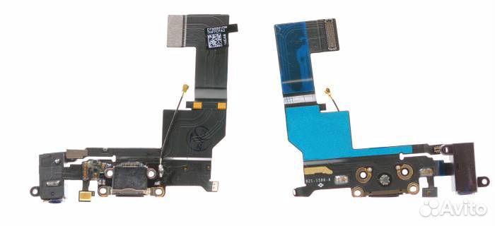 Шлейф iPhone 5S + разъем зарядки + разъем гарнитур
