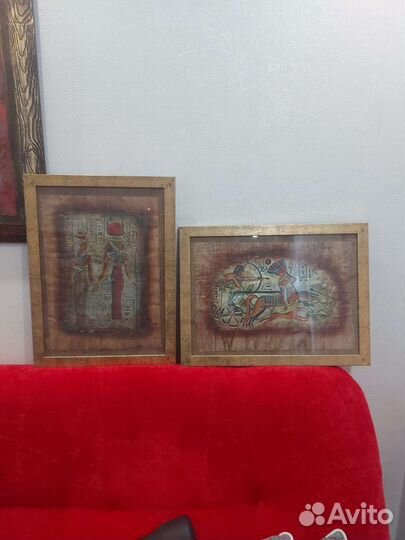 Картина на папирусе из Египта