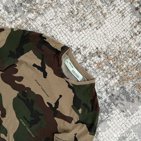 Лонгслив Off White Camo (оригинал)