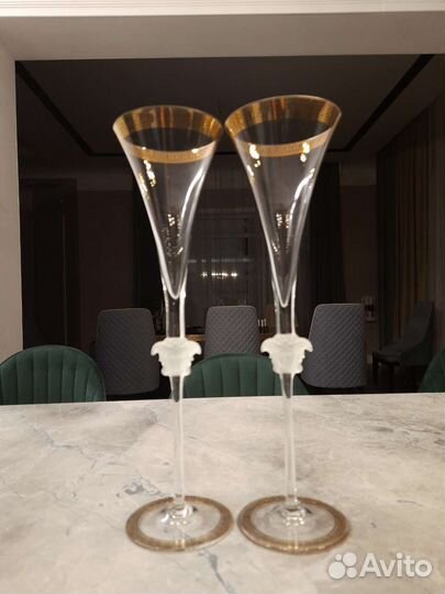 Бокалы для вина новые Versace