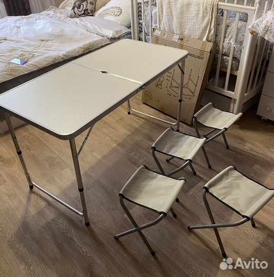 Стол складной для пикника со стульями