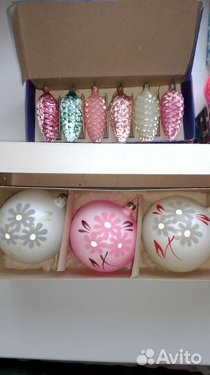 Набор елочных игрушек СССР