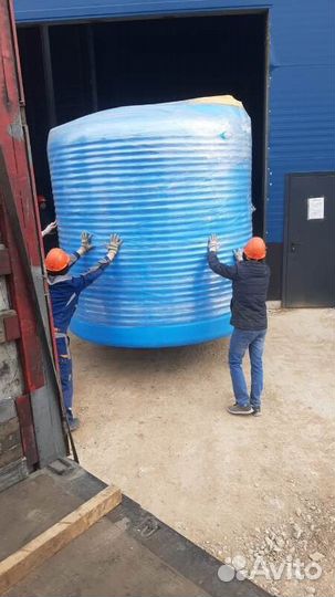 Резервуар 10 м3 пластиковый для воды, топлива