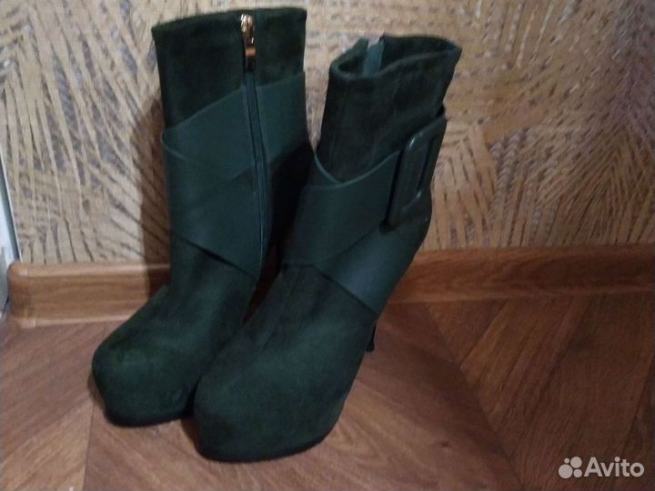 Ботильоны на высоком каблуке 37